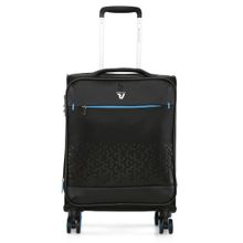 Roncato Crosslite Nero Black Soft Cabin Trolley Bag (S)