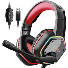 Eksa E1000 (Red) Over Ear Headset with Mic Red