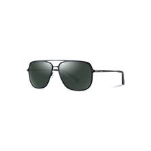 PARIM Polarized Men's Aviator Sunglasses Black::Blue Frame / Green Lenses