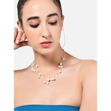 Zaveri Pearls Contemporary Multistrand Invisible Pearl Necklace-ZPFK10432