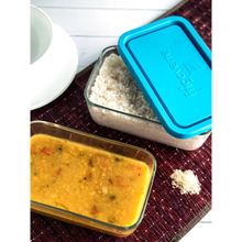 Bormioli Rocco Frigoverre Blue Lid Rectangle Container Set of 2