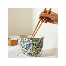 Chumbak Jaipur backyard Bowl & Chopsticks (Set of 3)