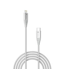 Portronics Konnect L1 20W Type C to 8 Pin Quick Charging Cable, 1 M Length(White)