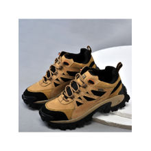 WOODLAND Mens Camel Brown Casual Sneakers