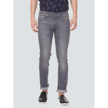 Louis Philippe Jeans Grey Solid Casual Jeans