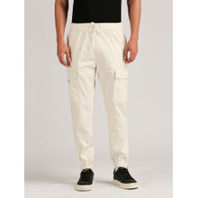 Pepe Jeans Ford Stretch Solid Joggers Off White