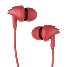 boAt BassHeads 100 N Earphones with Enhanced Bass, Hawk-Inspired Design & Mic (Furious Red)
