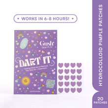Gush Beauty Dart It Pimple Patches Work in 6-8 Hrs For Acne, Zits And Blemishes - Purple Heart