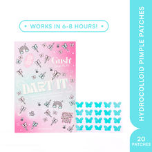 Gush Beauty Dart It Pimple Patches Work in 6-8 Hrs For Acne, Zits And Blemishes - Holographic Butterfly