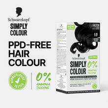 Schwarzkopf Simply Colour Permanent Hair Colour For 100% Grey Coverage - 1.00 Natural Black