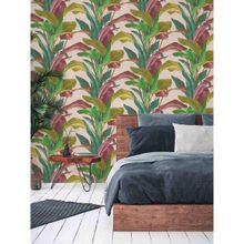 Excel Wallpaper Tropical Green Red Banana Palm Leaves