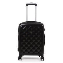it luggage Fashionista Glossy Black Cabin 20 Inches Expandable Hardsided TSA Trolley Bag