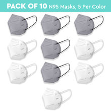 Nykaa Fashion Essentials- Certified N95 Mask with 5 Layer Protection Pack of 10-NYA018 - Multi-Color