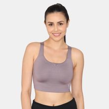 Zivame Zelocity High Impact Quick Dry Sports Bra - Purple Dove