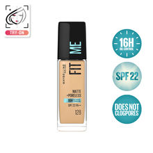 Maybelline New York Fit Me Matte + Poreless 16H Oil Control Foundation With SPF 22- 128