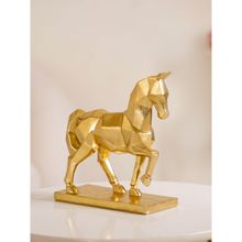 Nestasia Golden Trotting Horse Decor