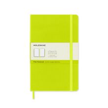 MOLESKINE Classic Large Hard Cover Notebook (Plain) - Lemon Green