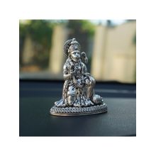SABERA Hanuman Ji Silver Plated Idol For Car Dashboard