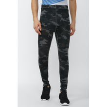 Van Heusen Men Grey Print Skinny Fit Training Tights