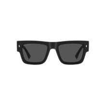 Dsquared Unisex 100% UV Protection Rectangle Full Rim Grey Lens Sunglasses (52)