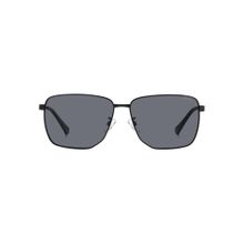 Polaroid Men 100% UV Protection Rectangle Full Rim Grey Lens Sunglasses (62)