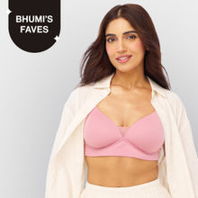 Nykd by Nykaa Adapt360° Lift & Support Padded Non Wired Barely There T-Shirt Bra NYB362 Dark Pink