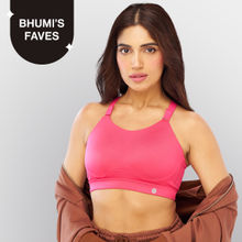 Nykd By Nykaa Multiway Adjustable High Impact Bounce Control Padded Sports Bra NYK908 Pink