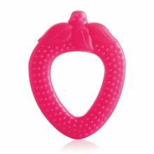 Beebaby Strawberry Fruit Shape Soft Silicone Teether - Pink