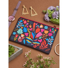 Doodle Collection Vibrant Buds Multifunctional Floral Cosmetic Pouch