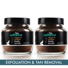 MCaffeine D-Tan Exfoliating Coffee Body Scrub for Soft-Smooth Skin (Pack of 2)