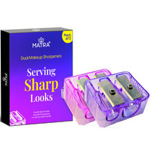 Matra 2 In 1 Dual Sharpener Cosmetic Pencil Sharpener For Kajal, Brow Pencil, Crayon Lipsticks