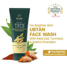 Nat Habit Brightening Ubtan Face Wash, Tikta for Dull Skin, Anti Aging with Wild Turmeric, All Skin