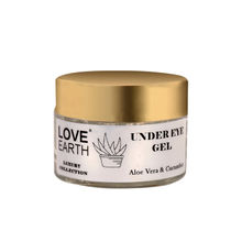 Love Earth Organic Under Eye Gel with Aloe Vera Reduces Dark Circles Puffiness and Fine Lines
