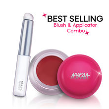 Nykaa Cosmetics Whipped Blurring Multi-Use Blush Pot And Applicator Combo