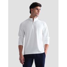 U.S. POLO ASSN. Active Sports Men's Solid Regular Fit Active T-shirt-White