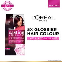 L'Oréal Paris Casting Creme Gloss Hair Color With Glycolic Gloss Complex - 360 Black Cherry