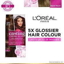L'Oreal Paris Casting Creme Gloss Hair Color - Chocolate 535 | 87.5gm+72ml