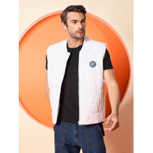Club York White Mock Neck Jacket