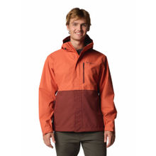 Columbia Men Orange Omni-Tech Hikebound II Rain Jacket