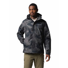 Columbia Men Black Omni-Tech Hikebound II Printed Rain Jacket
