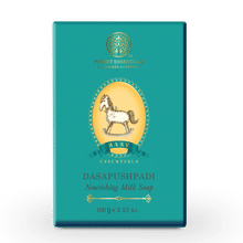 Forest Essentials Dasapushpadi Nourishing Milk Soap - Ayurvedic Gentle Baby Soap, Sulphate Free