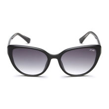 IRUS Women UV Protected Full Rim Black Frame Grey Lens Sunglasses - IRS1245C1SG (62)