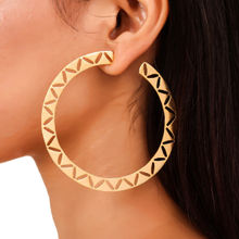 Zohra Handcrafted & Gold Plated Palla Hoops