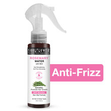 Soulflower Rosemary Water Hair Serum Spray For Frizz Control, Hair Growth & Damage Protection.