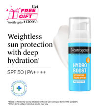 Neutrogena Hydro Boost Face Sunscreen SPF50+ PA++++ Hyaluronic Acid, Niacinamide,Oily Sensitive Skin