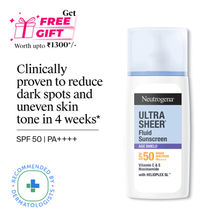 Neutrogena Ultrasheer Age Shield Fluid Face Sunscreen SPF 50+ PA++++