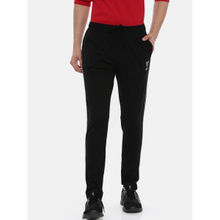 3PIN Men Black Solid Cotton Track Pants