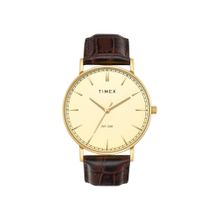 Timex Trendline Round 42mm Champagne Dial Analog Men Watch - TWTG12201