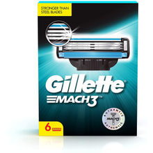 Gillette Mach 3 Shaving Blades (Pack Of 6 Cartridges)
