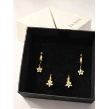 ZAISHA Bloom Earrings Set (Pack of 2)